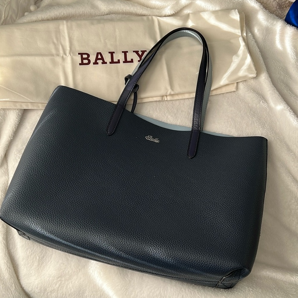 Bally Rory Reversible Leather Tote Bag